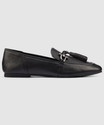 CLARKS Pure2 Tassel Black Leather Casuals For