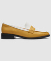 CLARKS Ria Edge Yellow Leather Casuals For