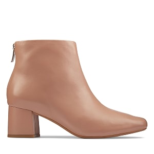 Clarks Womens Sheer55 Zip Praline Leather Ankle