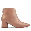 Clarks womens Sheer55 Zip Praline Leather Ankle