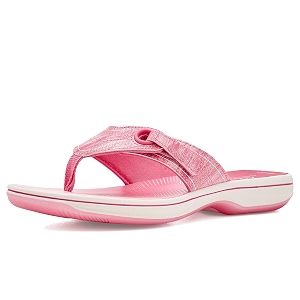 Clarks Womens Breeze Reyna Cloudsteppers Flip-Flop