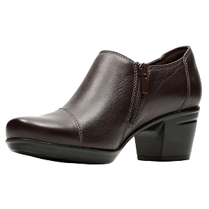 Clarks Womens Emslie Warren Zipper Ankle Boot