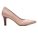 Clarks Womens Illeana Pump Black Smooth Pumps