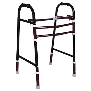iron folding height adjustable walker