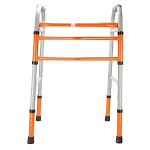 portable light weight height adjustable foldable walker for men women adults patients amp old age people