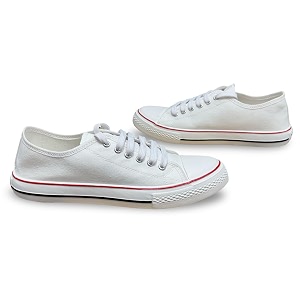 Classic Canvas Low-Top Sneakers Casual Lace-Up Style