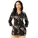 Classic collared cotton shirt with 34 sleeve