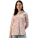 Classic collared cotton shirt with 34 sleeve