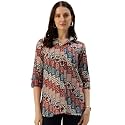 Classic collared cotton shirt with 34 sleeve