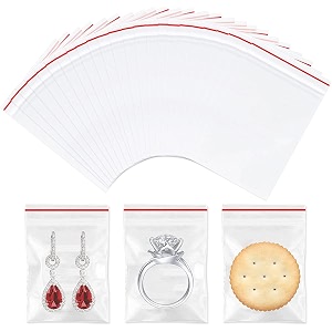 classic eco friendly bags svp-100 pcs zip lock pouch reusable self lock covers plastic bags storage pouches kitchen storage jewellery packaging office stationery-100pc25x356 cm9 cmclear