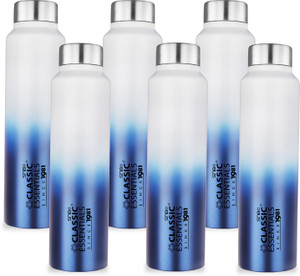 classic essentials stainless steel spring water bottle for fridge school home office travel 1000 ml steel bottle
