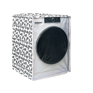 classic front load washing machine cover suitable for bosch 55 kg amp 6 kg 50cmsx63cmsx81cms black amp white medium
