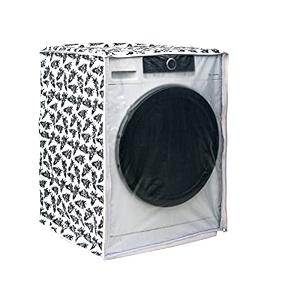 classic front load washing machine cover suitable for bosch 65 kg 7 kg 75 kg 8 kg 85 kg 9 kg 63cmsx63cmsx81cms black amp white large