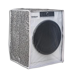 classic front load washing machine cover suitable for bosch 65 kg 7 kg 75 kg 8 kg 85 kg 9 kg 63cmsx63cmsx81cms black amp grey large