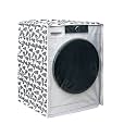 Classic® Front Load Washing Machine Cover Suitable for Bosch 6.5 Kg, 7 Kg, 7.5 Kg, 8 Kg, 8.5 Kg, 9 Kg (63cmsX63cmsX81cms, Black &amp; White, Large)
