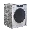 Classic® Front Load Washing Machine Cover Suitable for Bosch 6.5 Kg, 7 Kg, 7.5 Kg, 8 Kg, 8.5 Kg, 9 Kg (63cmsX63cmsX81cms, Black &amp; Grey, Large)