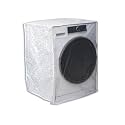 Classic® Front Load Washing Machine Cover Suitable for Bosch 6.5 Kg, 7 Kg, 7.5 Kg, 8 Kg, 8.5 Kg, 9 Kg (63cmsX63cmsX81cms, White & Grey, Large)