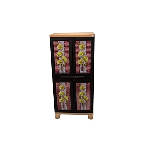 classic furniture liberty 4ft ratten yellow flower theme hanger system plastic wardrobeclosetcabinetcupboard for kids amp adults