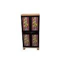 Classic Furniture Liberty 4FT RATTEN Yellow Flower Theme Hanger System Plastic Wardrobe|Closet|Cabinet|Cupboard for Kids & Adults
