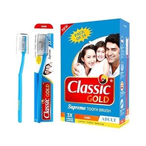 Classic Gold Supreme Manual Toothbrush for Adults
