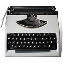 Classic Manual Typewriter Machine Easy Setup for Authors; Writers Old Fashioned Typewriter, Vintage Black Metal for Nostalgic Writing Experience, Home