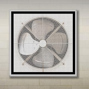 classic mosquito net for customized window - exhaust fan ventilation mesh for bathroom amp kitchen  size 55x55  colour black  120 gsm fiberglass with self-adhesive tape