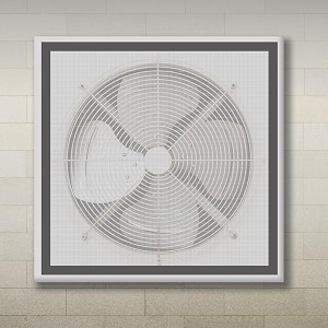 classic mosquito net for customized window - exhaust fan ventilation mesh for bathroom amp kitchen  size 35x50  colour grey  120 gsm fiberglass with self-adhesive tape