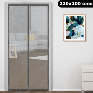 classic mosquito net net for door with magnet self-closing with full frame self adhesive hook fibre washable adults mosquito net