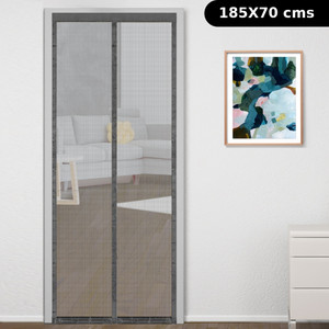 classic mosquito net net for door with magnet self-closing with full frame self adhesive hook fibre washable adults mosquito net