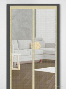 classic mosquito net net for door with magnet self-closing with full frame self adhesive hook fibre washable adults mosquito net