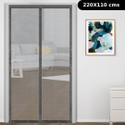 Classic Mosquito Net Net For Door With Magnet Self-Closing with full frame self Adhesive Hook Fibre Washable Adults Mosquito Net