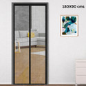 Classic Mosquito Net Net For Door With Magnet Self-Closing with full frame self Adhesive Hook Polyester Washable Adults Mosquito Net