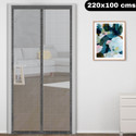 Classic Mosquito Net Net For Door With Magnet Self-Closing with full frame self Adhesive Hook Fibre Washable Adults Mosquito Net