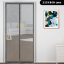 Classic Mosquito Net Net For Door With Magnet Self-Closing with full frame self Adhesive Hook Fibre Washable Adults Mosquito Net