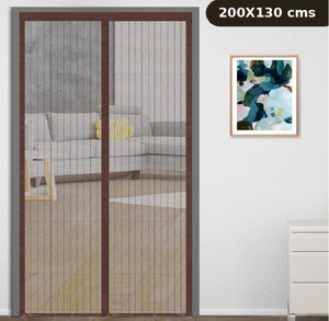 classic mosquito net net for door with magnet self-closing with full frame self adhesive hook polyester washable adults mosquito net