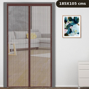 classic mosquito net net for door with magnet self-closing with full frame self adhesive hook polyester washable adults mosquito net