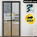 Classic Mosquito Net Net For Door With Magnet Self-Closing with full frame self Adhesive Hook Polyester Washable Adults Mosquito Net