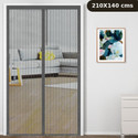 Classic Mosquito Net Net For Door With Magnet Self-Closing with full frame self Adhesive Hook Polyester Washable Adults Mosquito Net