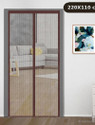 Classic Mosquito Net Net For Door With Magnet Self-Closing with full frame self Adhesive Hook Polyester Washable Adults Mosquito Net