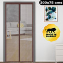 Classic Mosquito Net Net For Door With Magnet Self-Closing with full frame self Adhesive Hook Polyester Washable Adults Mosquito Net