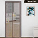 Classic Mosquito Net Net For Door With Magnet Self-Closing with full frame self Adhesive Hook Polyester Washable Adults Mosquito Net