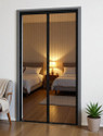 Classic Mosquito Net Net For Door With Magnet Self-Closing with full frame self Adhesive Hook Polyester Washable Adults Mosquito Net