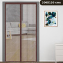 Classic Mosquito Net Net For Door With Magnet Self-Closing with full frame self Adhesive Hook Polyester Washable Adults Mosquito Net
