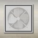 Classic Mosquito Net for Window - Exhaust Fan Ventilation Mesh for Bathroom &amp; Kitchen | Pre-Stitched 45x60 cm, Cream | 120 GSM Fiberglass with Self-Adhesive Tape