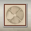 Classic Mosquito Net for Window - Exhaust Fan Ventilation Mesh for Bathroom &amp; Kitchen | Pre-Stitched 40x60 cm, Brown | 120 GSM Fiberglass with Self-Adhesive Tape