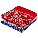 Every-ville Cotton Bandana Handkerchief for Men &amp; Women, 3 Pack