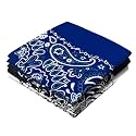 Every-ville Cotton Bandana Handkerchief for Men &amp; Women, 3 Pack