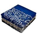 Every-ville Cotton Bandana Handkerchief for Men &amp; Women, 3 Pack