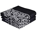 Every-ville Cotton Bandana Handkerchief for Men &amp; Women, 3 Pack