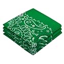 Every-ville Cotton Bandana Handkerchief for Men & Women, 3 Pack